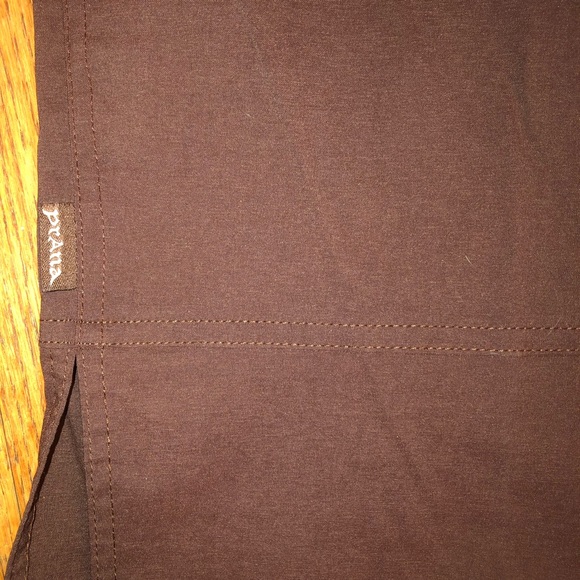 prAna Dark Brown Yoga Pants Sz Large - Picture 3 of 4